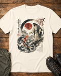 Jesus and the Koi Fish Christian T-Shirt | John 14:6 Faith Graphic Tee | Japanese-Inspired Christian Apparel