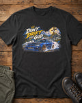 Don't Drift From God Nissan Skyline GT-R Christian car shirt in black with JDM drift graphic