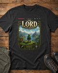 The Lord Is My Shepherd Psalm 23 Christian gamer graphic tee with retro adventure game artwork